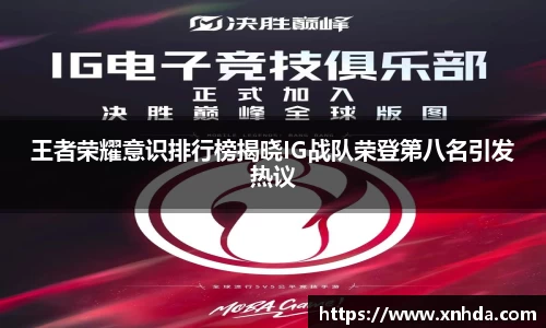 王者荣耀意识排行榜揭晓IG战队荣登第八名引发热议